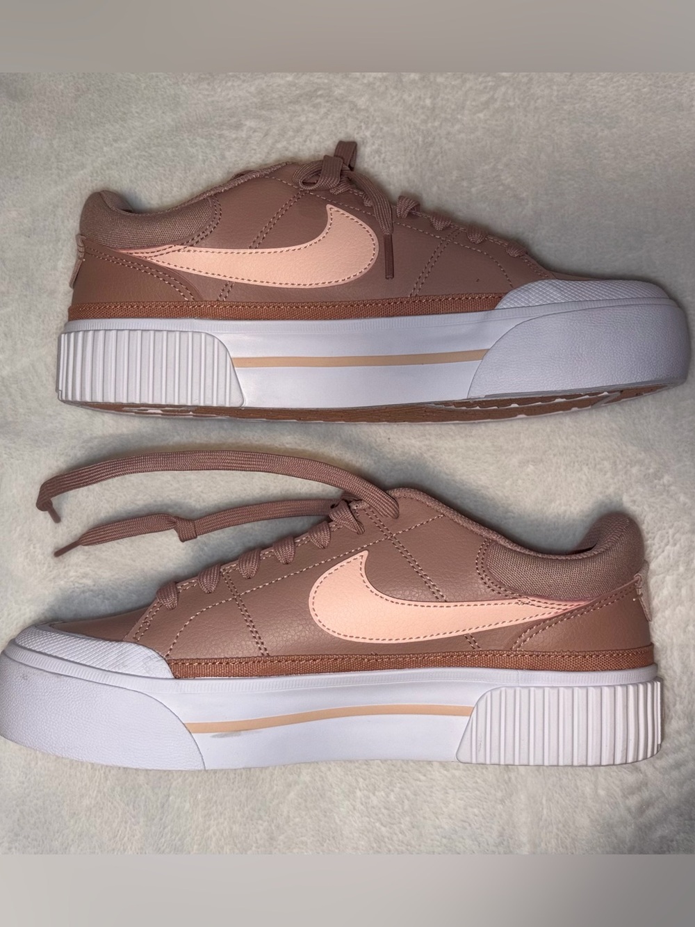 Nike Court Legacy Lift Desert Berry Particle Pink Platform Sneakers DM7590-601
